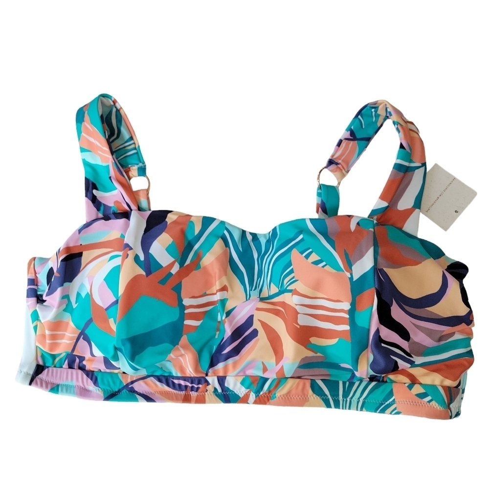 Raisins NWT Multicolor Bandeau Swim Top Junior's Size 20W